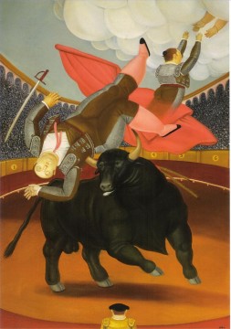 Fernando Botero Painting - La muerte de Luis Chalet Fernando Botero